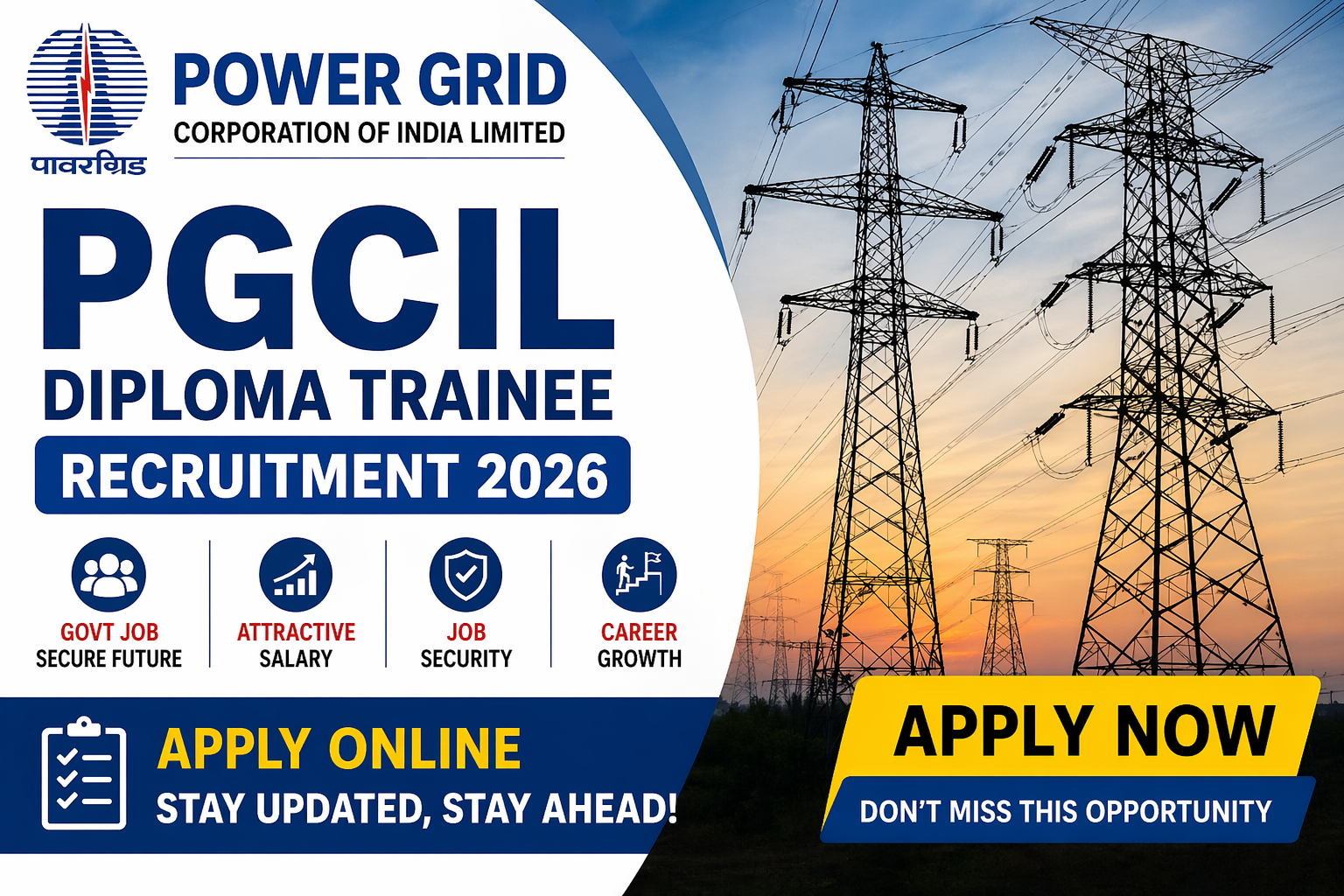 PGCIL Diploma Trainee Recruitment 2026